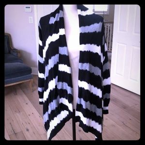 Michael Kors tie dye sweater poncho